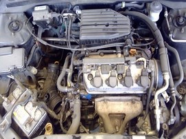 2006 HONDA CIVIC, BLACK, LX, 1.7L, AT,  A25144